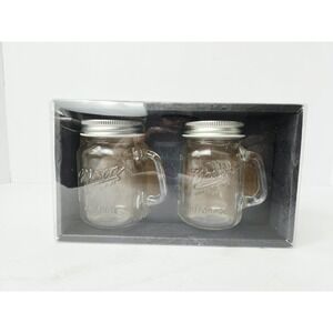 Mason Craft and More Jar Salt and Pepper Shakers NEW clear